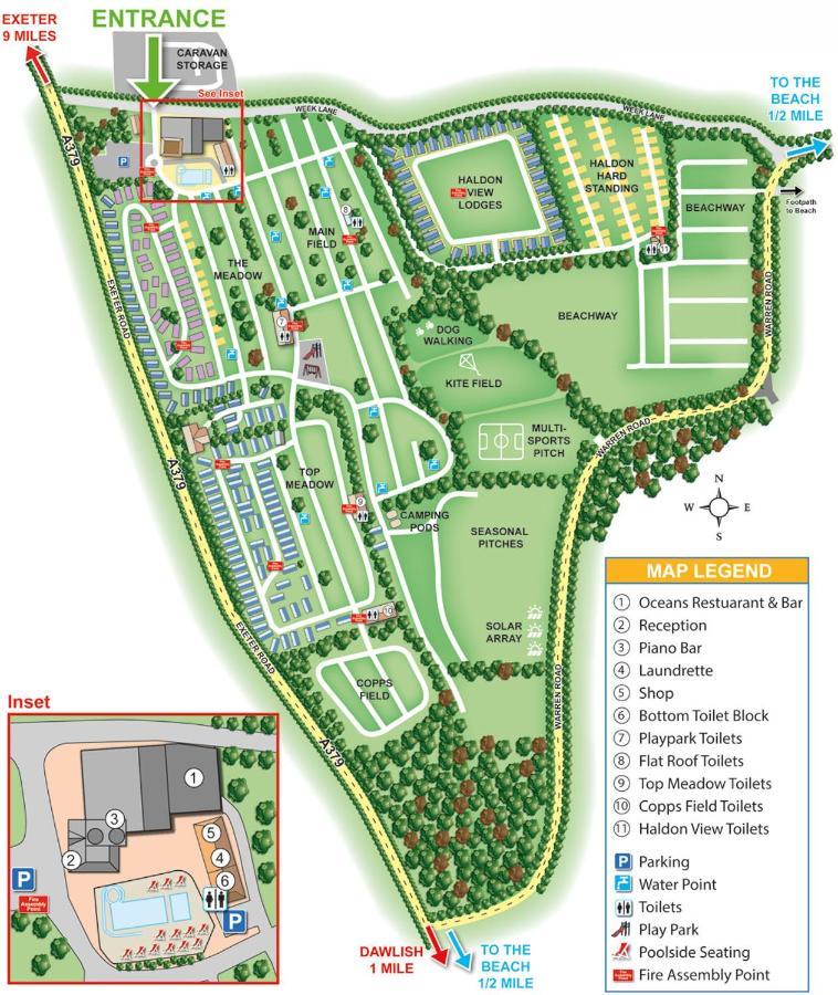 Static Caravan On Lady'S Mile Holiday Park داوليش المظهر الخارجي الصورة
